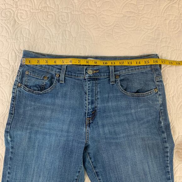 Levis 515 bootcut blue jeans medium wash light stretch size 12 Long - Picture 12 of 13